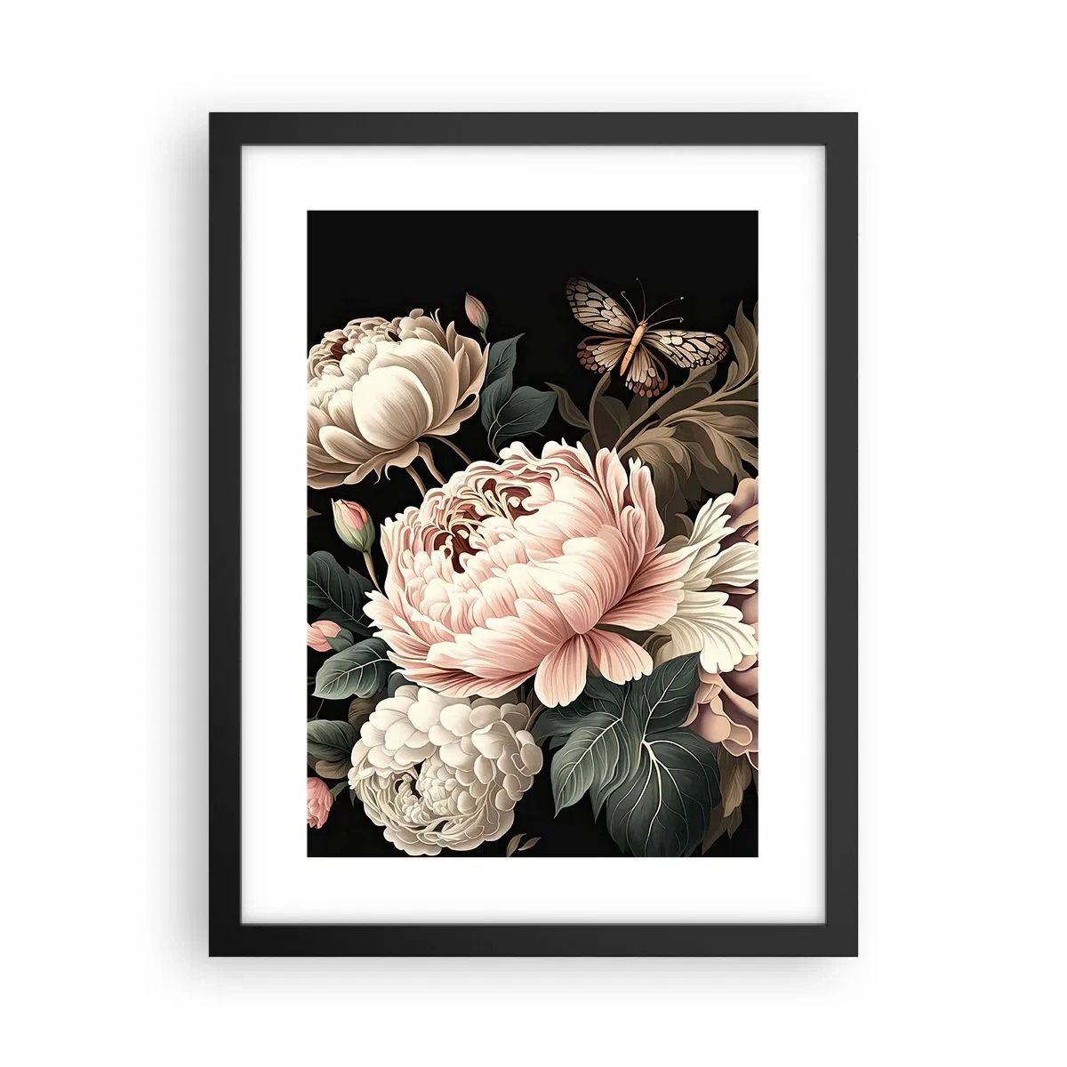 Poster in cornice nera - In stile barocco - 30x40 cm