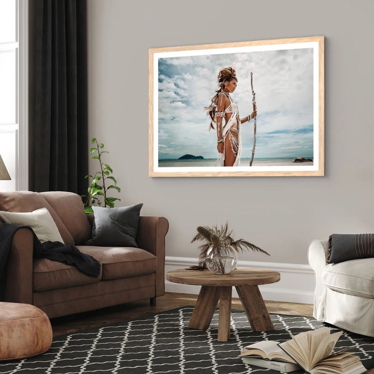 Poster in cornice rovere chiaro - La regina dei tropici - 40x30 cm