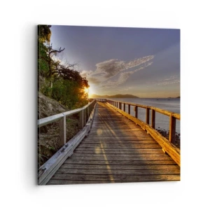 Quadro su tela - Stampe su Tela - Incamminarsi sempre verso il sole - 70x70 cm