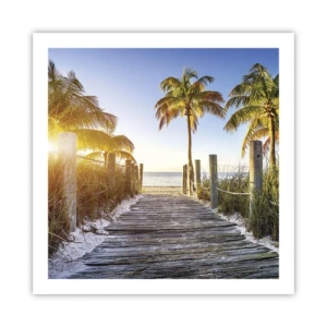 Poster - Dritto in paradiso - 60x60 cm