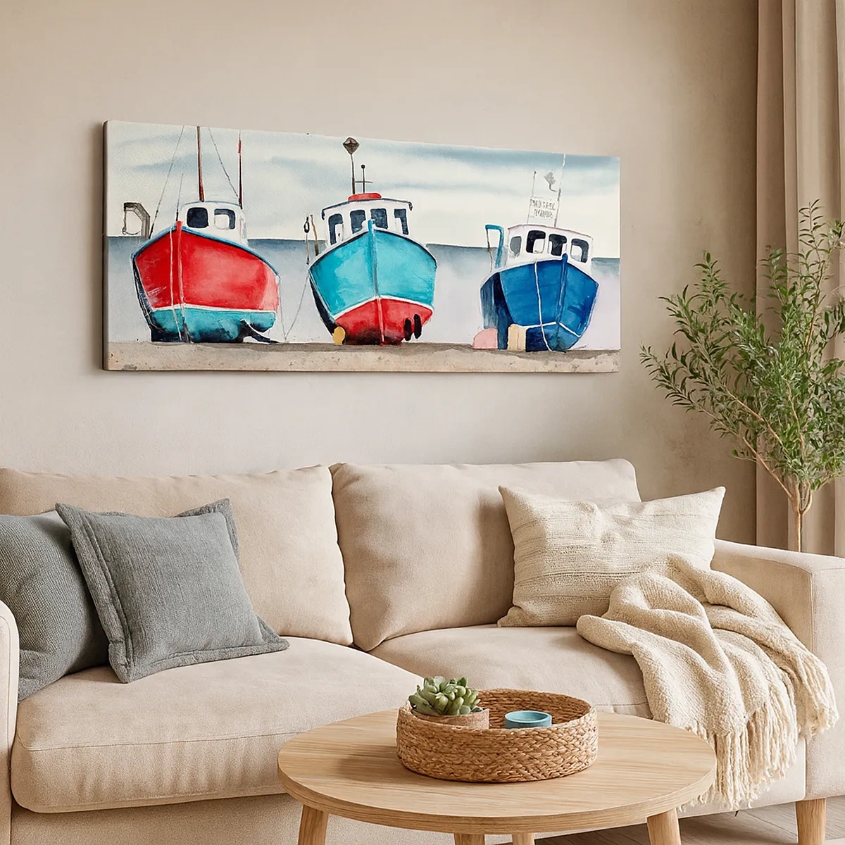 Quadro su tela - Stampe su Tela - Pronte alla pesca - 30x30 cm