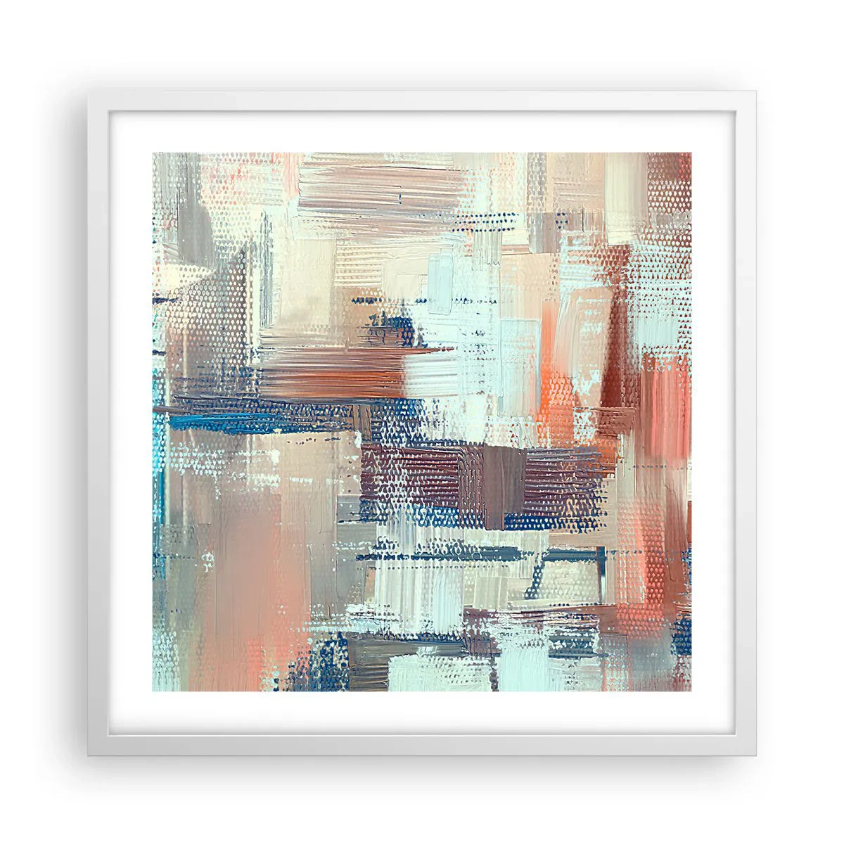 Poster in cornice bianca - Arrivando alla luce - 50x50 cm