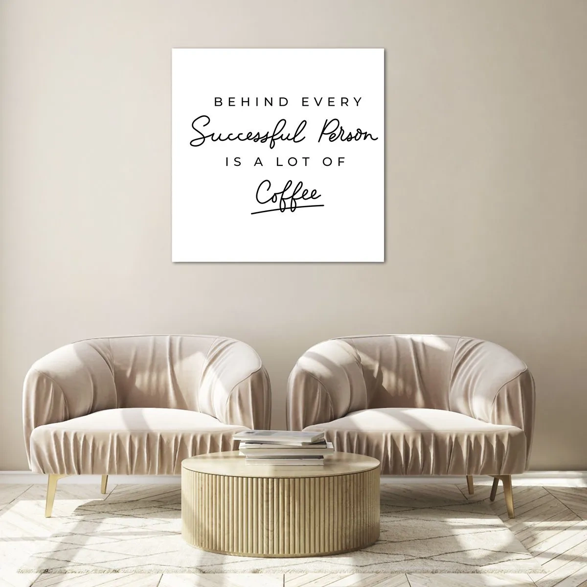 Quadro su vetro - Il segreto del successo - 40x40 cm