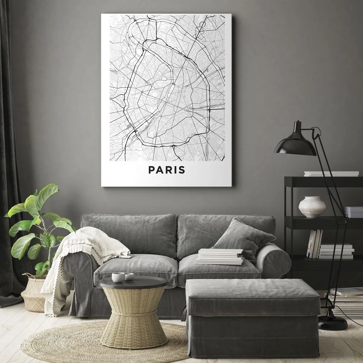 Quadro su tela - Stampe su Tela - Il fiore di Parigi - 45x80 cm