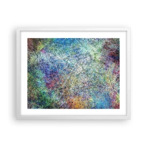 Poster in cornice bianca - Non è cosi semplice - 50x40 cm