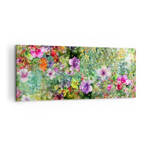 Quadro su tela - Stampe su Tela - Perdersi nei fiori - 100x40 cm