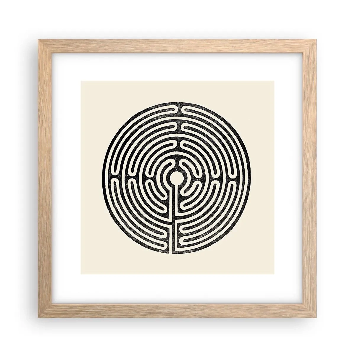 Poster in cornice rovere chiaro - Ordine misterioso - 30x30 cm