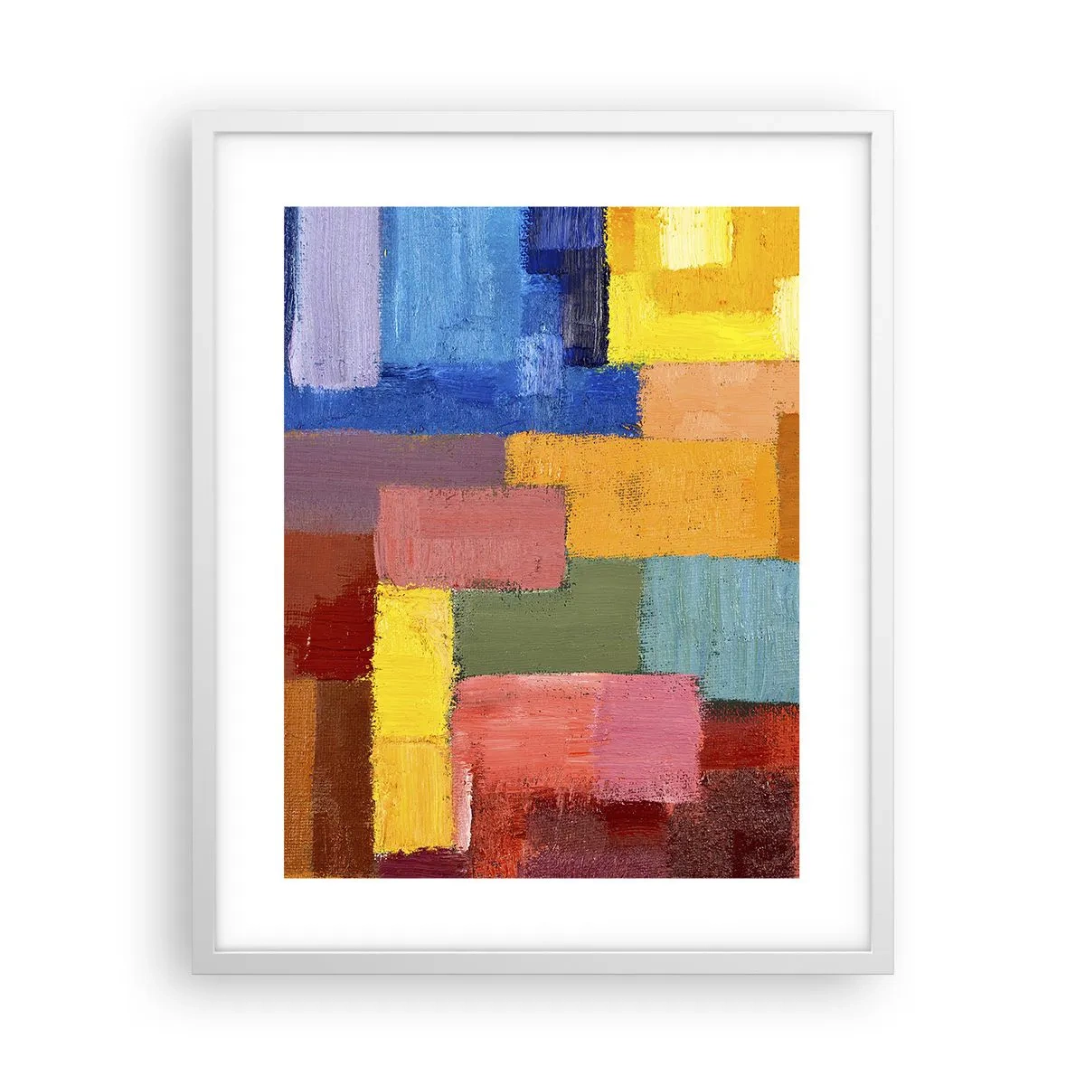 Poster in cornice bianca - Ognuno diverso, tutti colorati - 40x50 cm