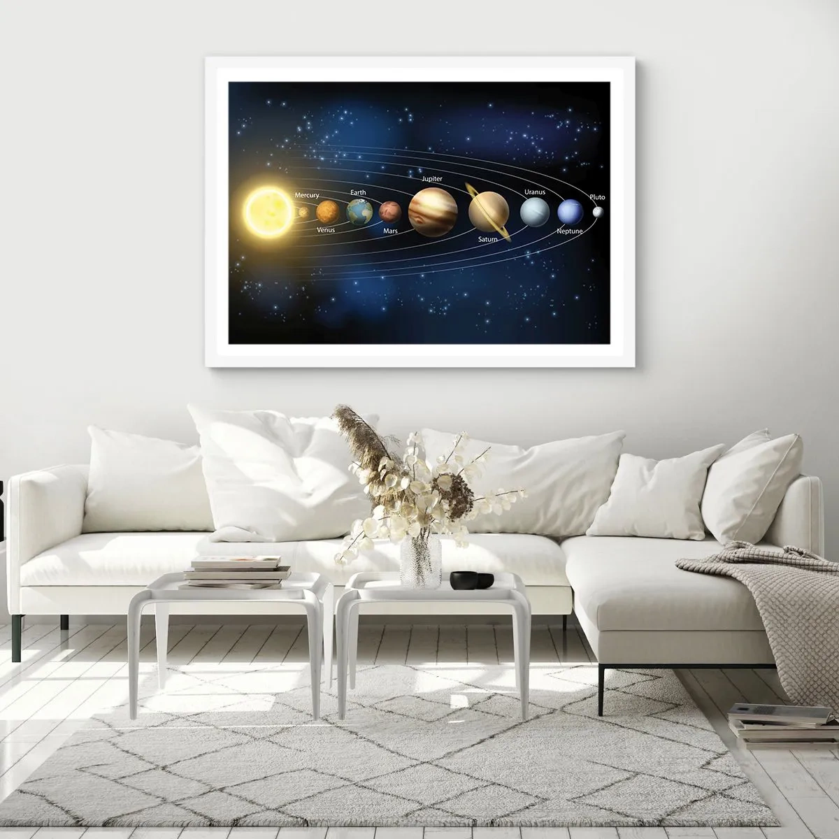 Poster in cornice bianca - Uno su dieci - 91x61 cm