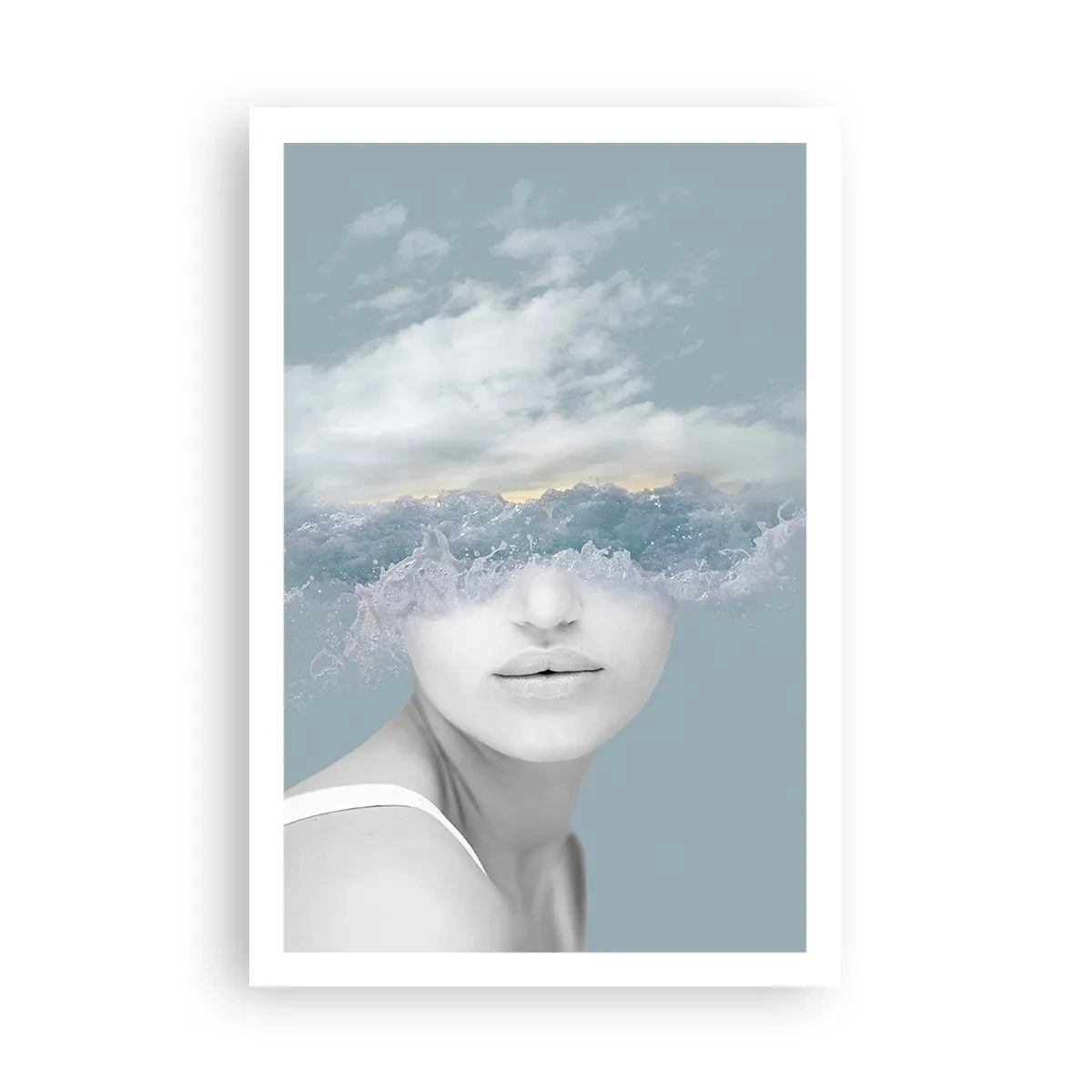 Poster - Con la testa tra le nuvole - 61x91 cm