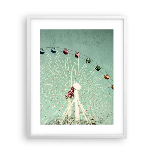 Poster in cornice bianca - Venite a divertirvi - 40x50 cm