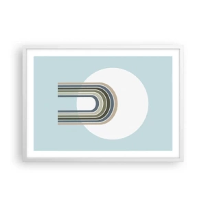 Poster in cornice bianca - Attrazione irresistibile - 70x50 cm