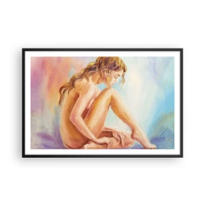 Poster in cornice nera - Nudo di giovane - 91x61 cm