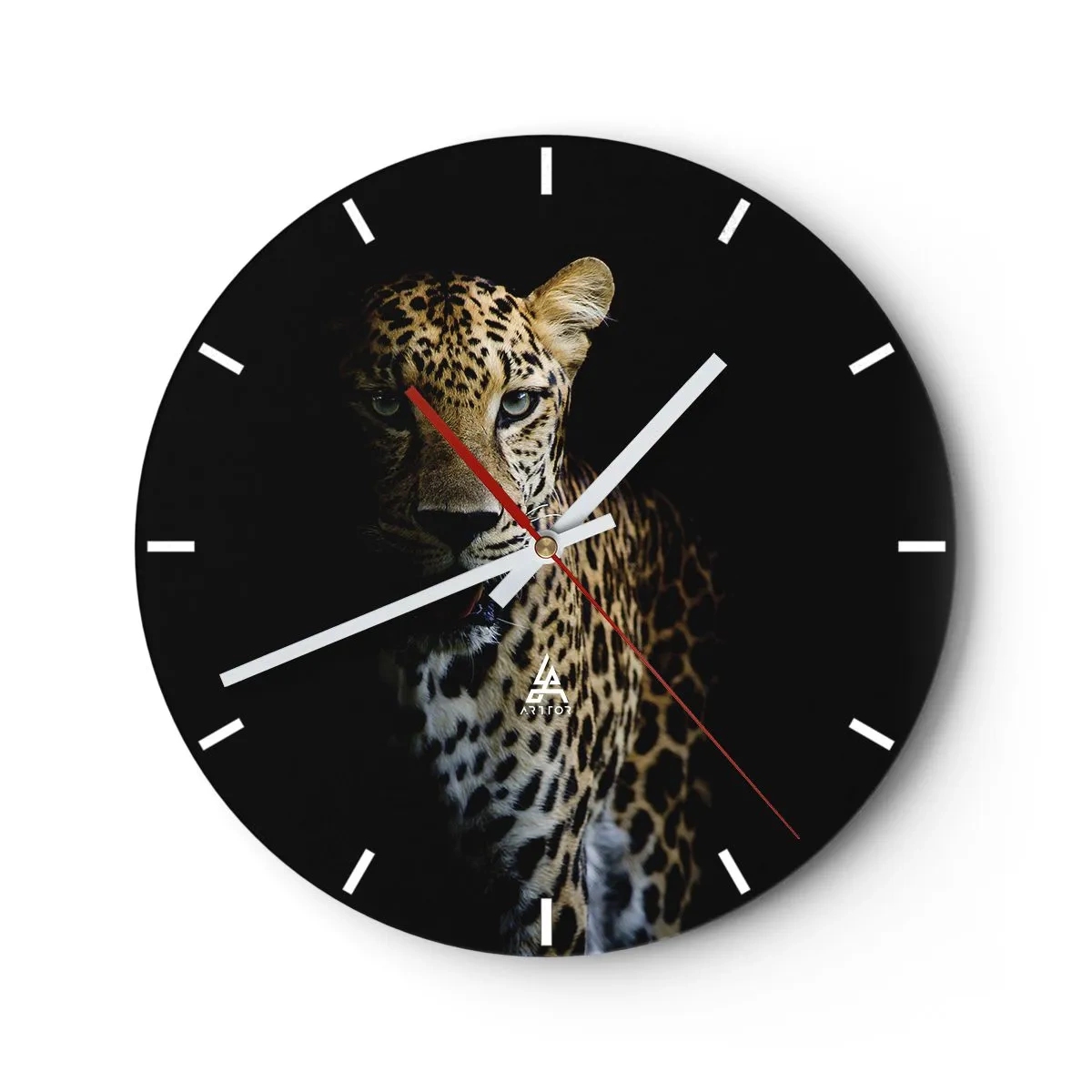 Orologio da parete - Orologio in Vetro - Bellezza tenebrosa - 40x40 cm