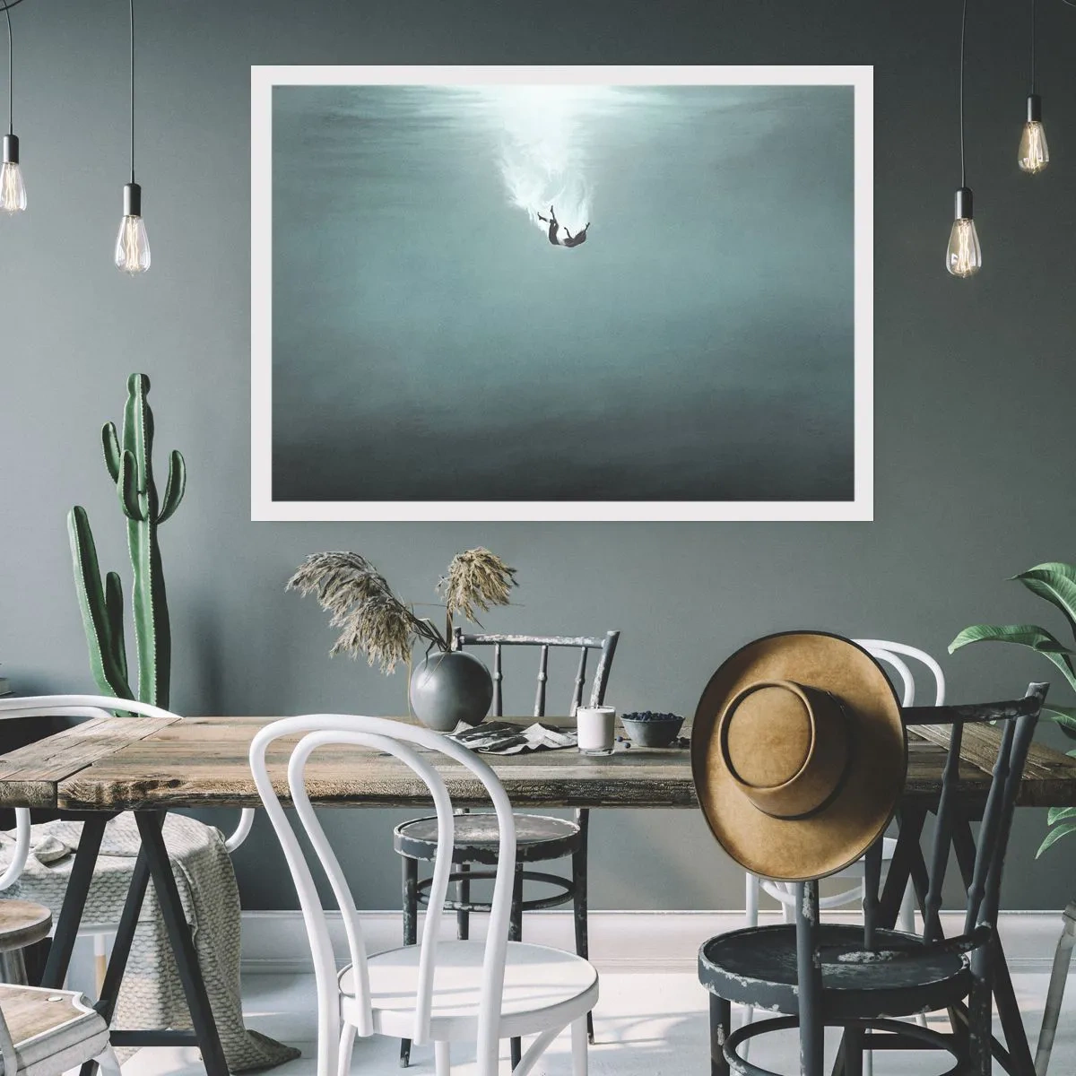 Poster - Nell'abbraccio dell'oceano - 91x61 cm