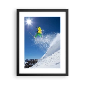 Poster in cornice nera - Ballando con i monti - 30x40 cm