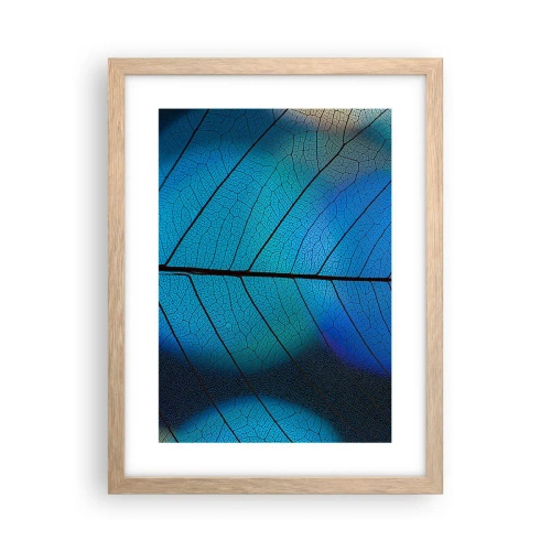 Poster in cornice rovere chiaro - Struttura intricata - 30x40 cm