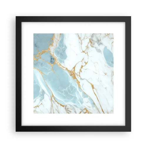 Poster in cornice nera - La ricchezza della pietra - 30x30 cm