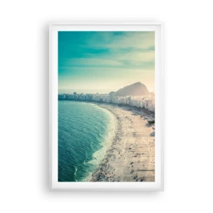 Poster in cornice bianca - Vacanze senza fine a Rio - 61x91 cm