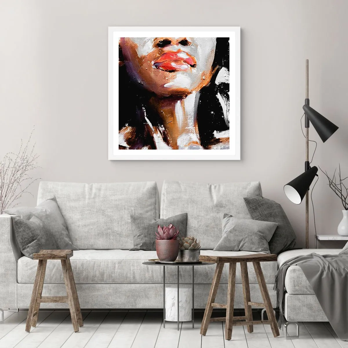 Poster in cornice bianca - Orgoglio senza pregiudizio - 50x50 cm