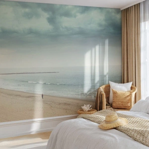 Fotomurali Premium Canvas - Cercando la pace - Mare, Spiaggia, Camminare - 450x315 cm
