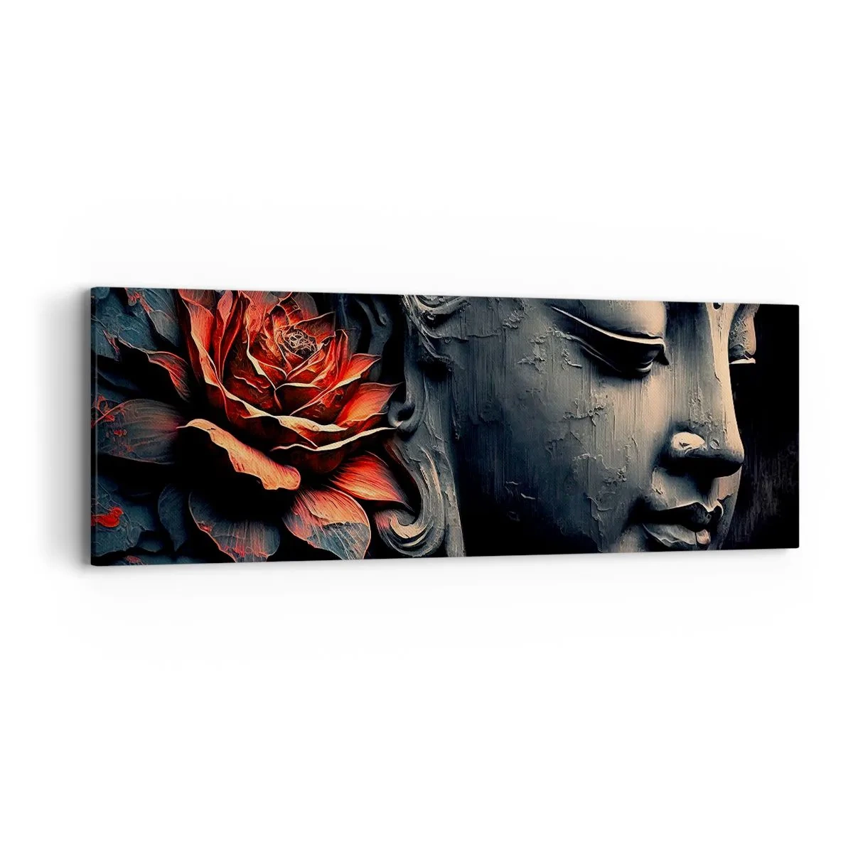 Quadro su tela - Stampe su Tela - In armonia con il mondo - 90x30 cm