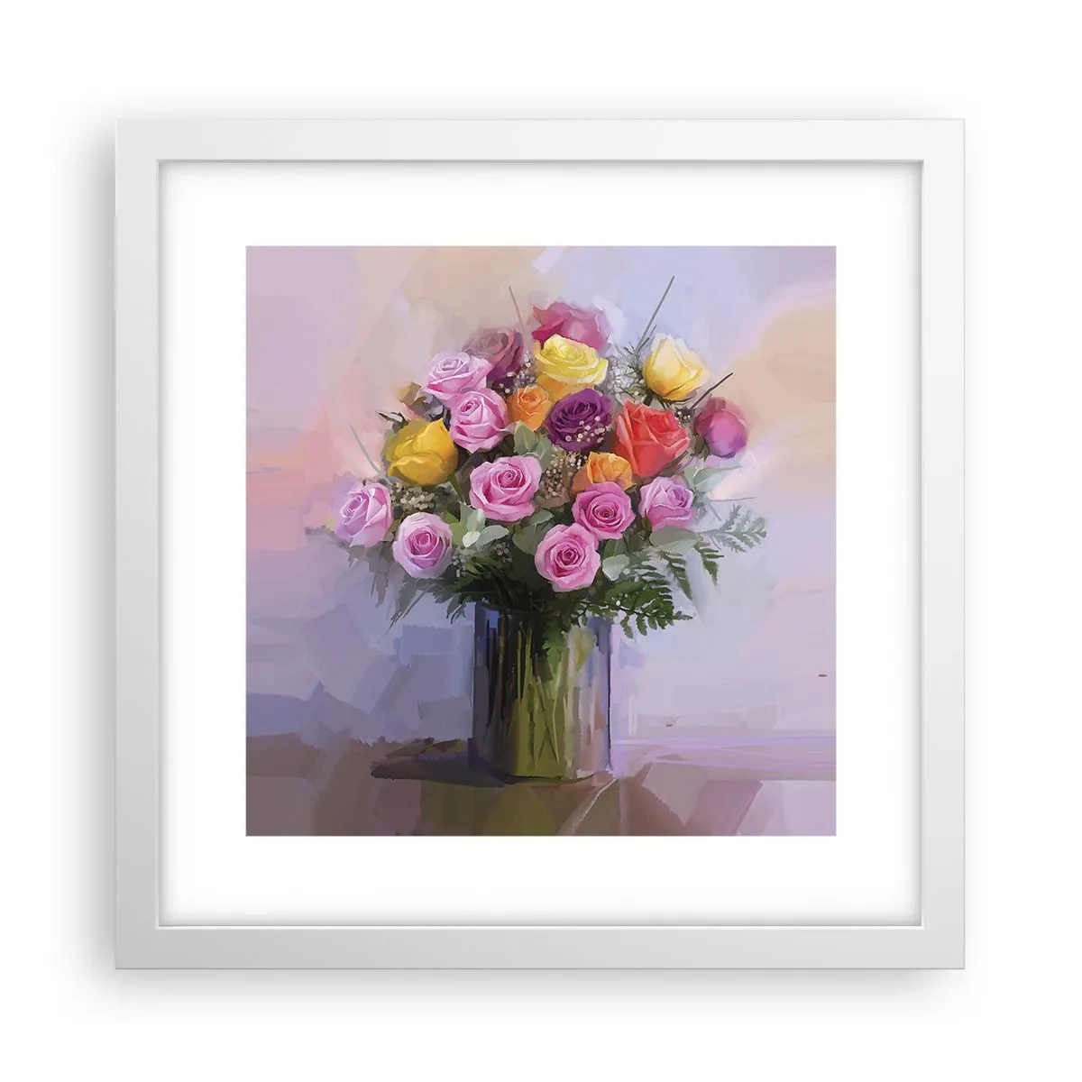 Poster in cornice bianca - Bellezza immobile - 30x30 cm