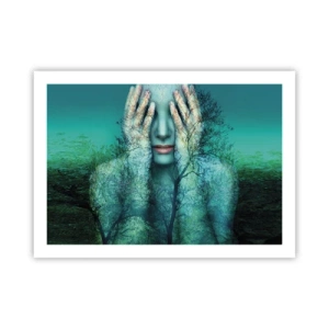 Poster - Immersa nel blu - 70x50 cm
