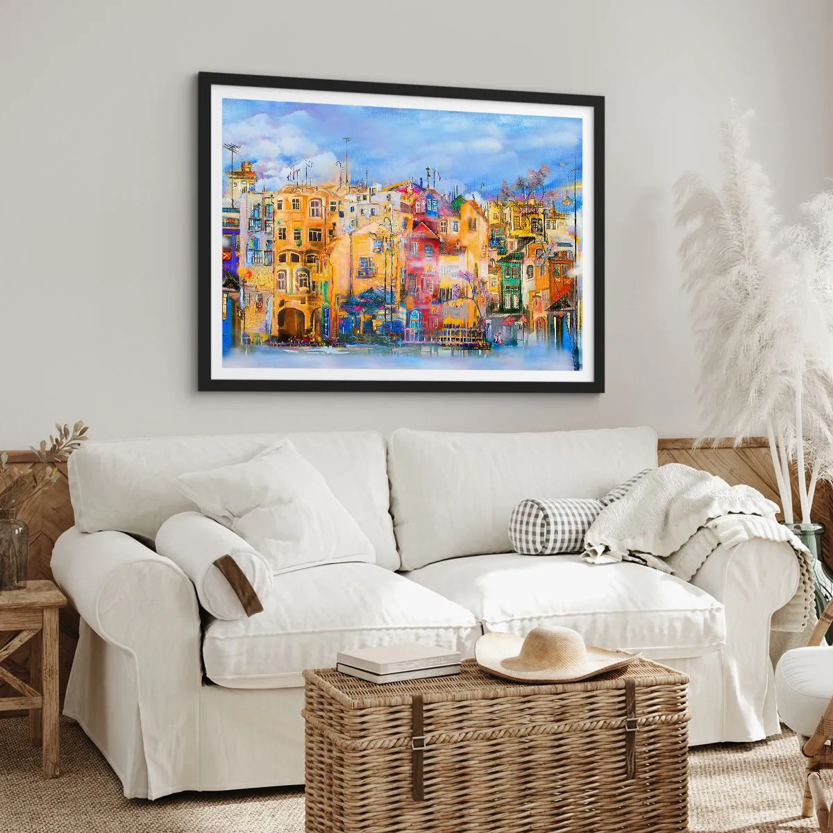 Poster in cornice nera - Siamo insieme - 91x61 cm