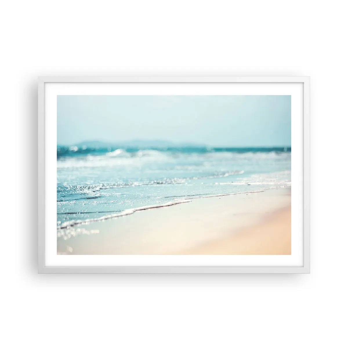 Poster in cornice bianca - Calore e rumore - 70x50 cm