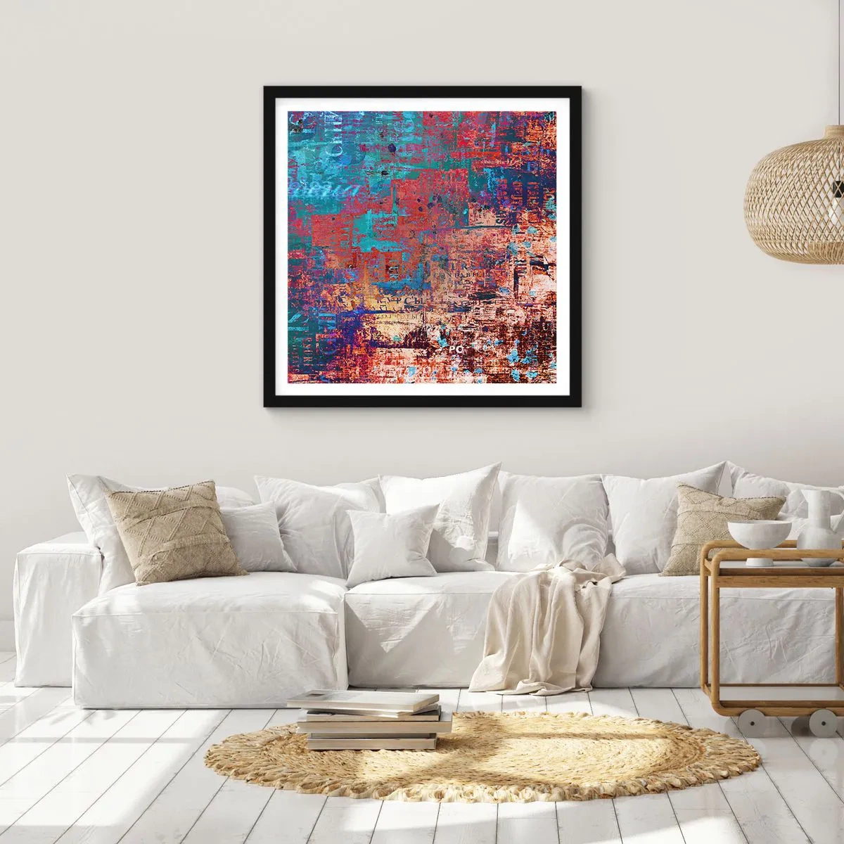 Poster in cornice nera - Memoria e dimenticanza - 60x60 cm