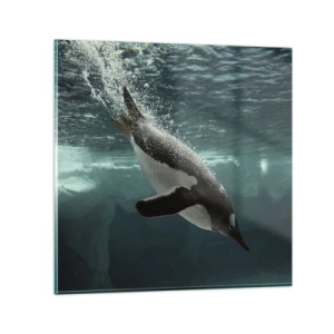 Quadro su vetro - Benvenuto nel mio mondo - 60x60 cm