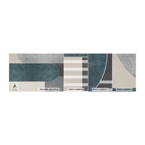 Campione di Fotomurale Adesivo Deluxe Sticker - Composizione orizzontale  - Minimalismo, Forme, Pastello - 100x30 cm