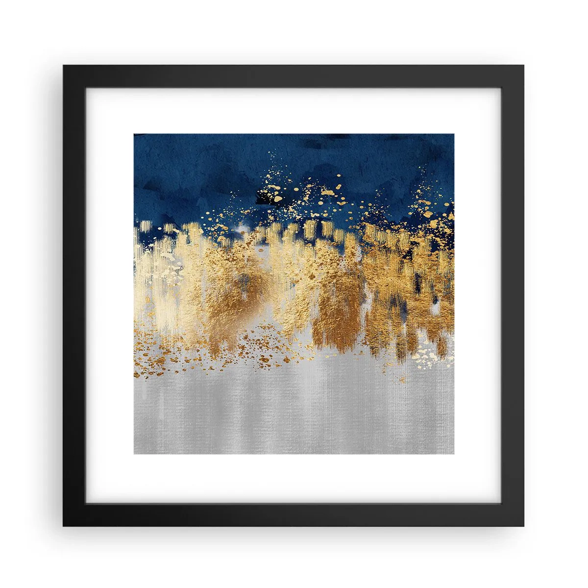 Poster in cornice nera - Composizione moderna con bagliore - 30x30 cm