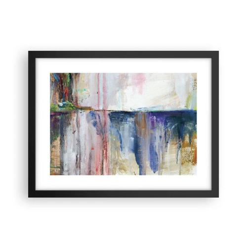 Poster in cornice nera - Impressioni e suggestioni colorate - 40x30 cm