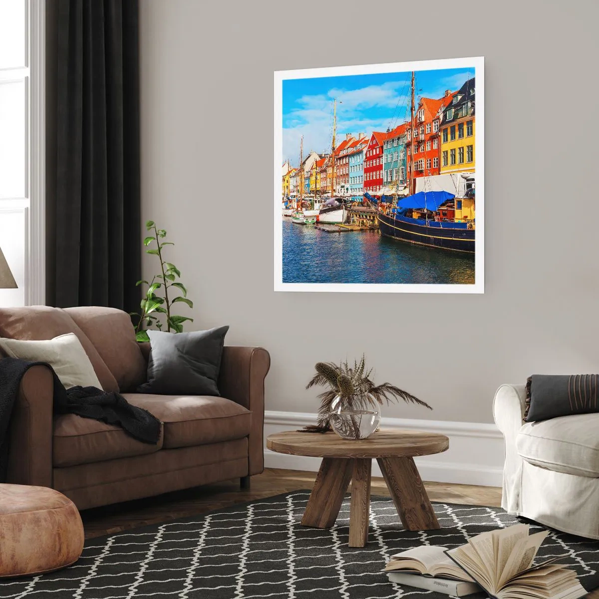 Poster - Riva gioiosa - 60x60 cm