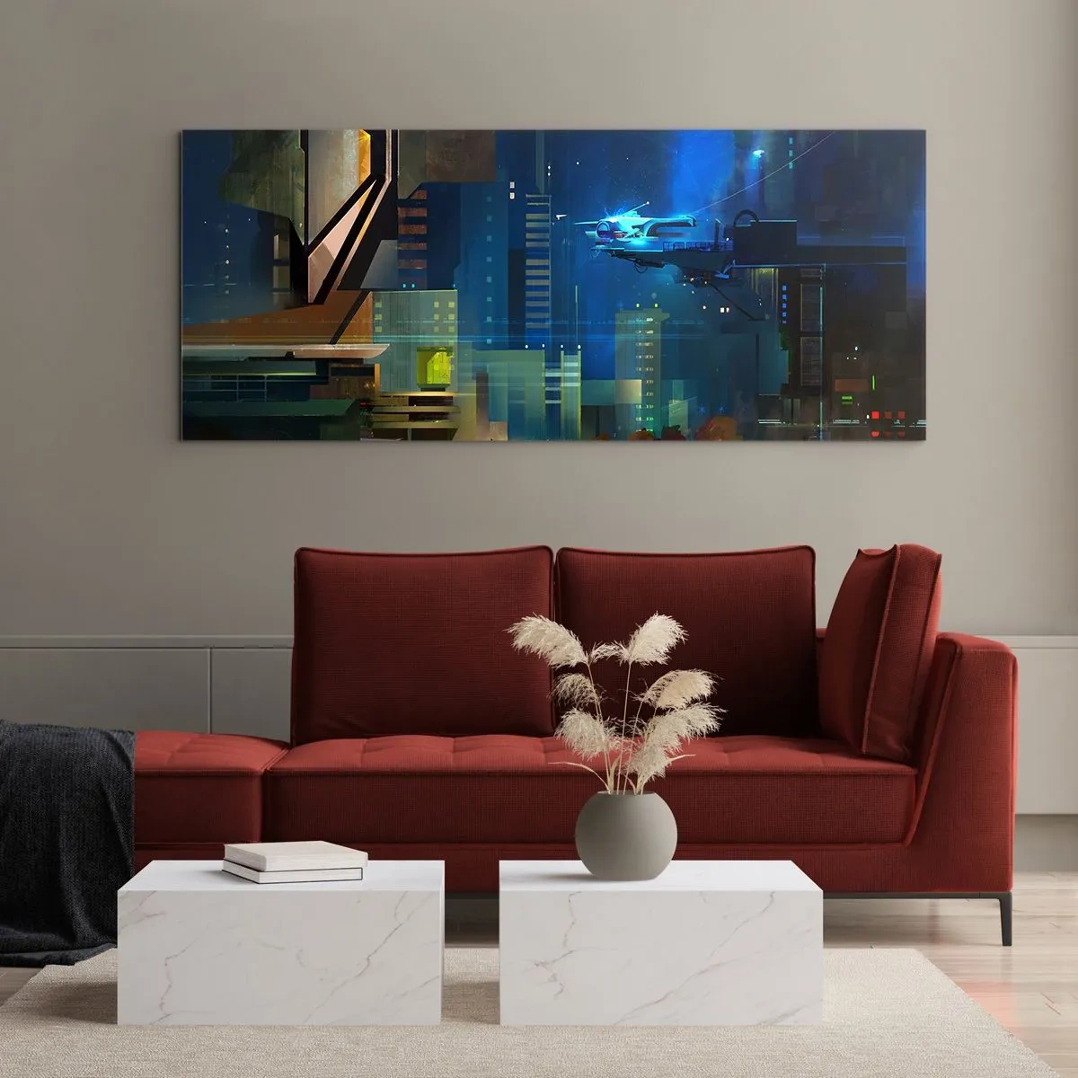 Quadro su vetro - In un futuro non lontano - 100x40 cm