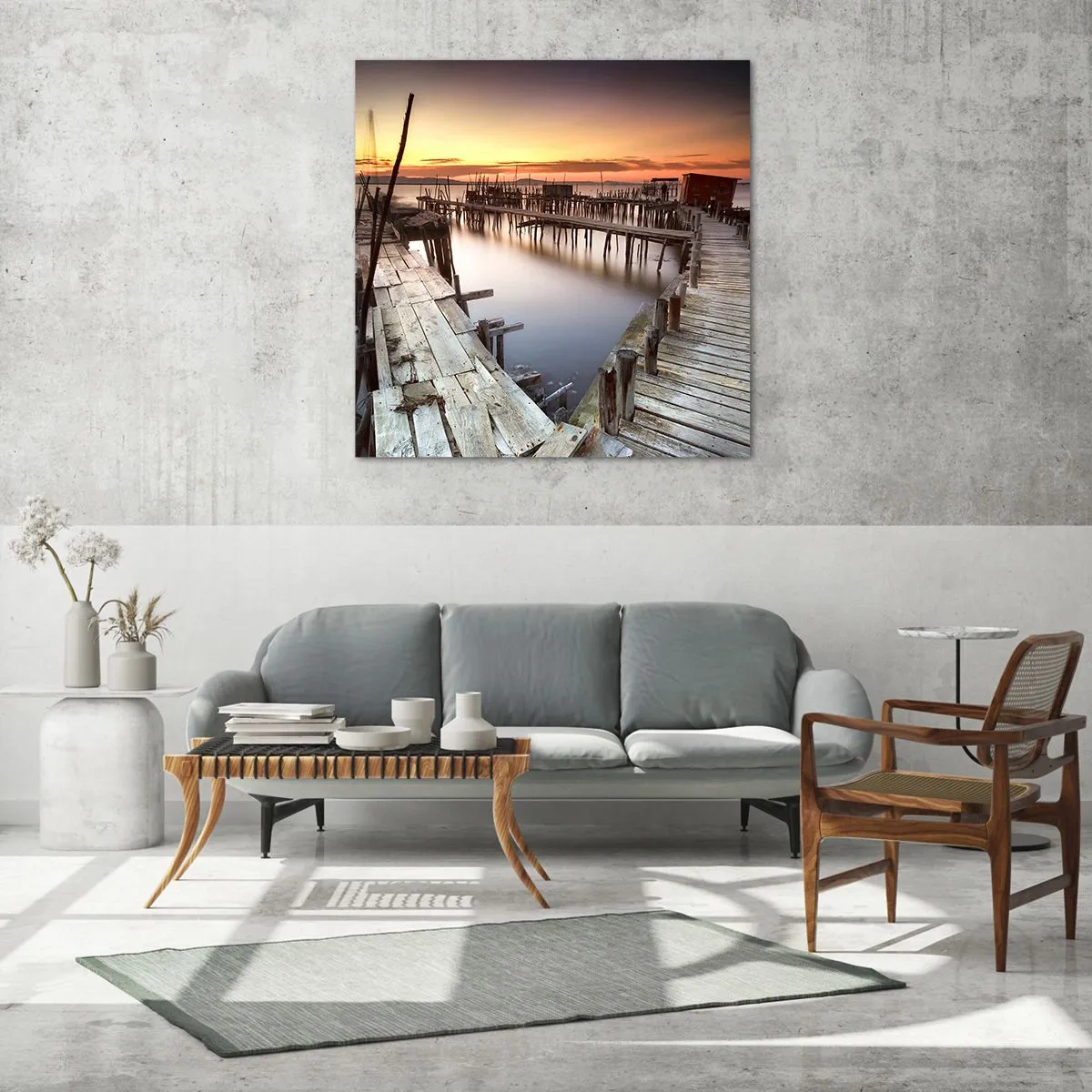 Quadro su vetro - Autentico, non una finzione turistica - 40x40 cm