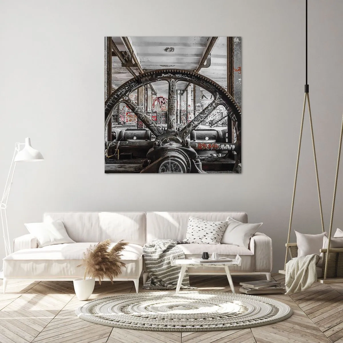 Quadro su tela - Stampe su Tela - La vita segreta della fabbrica - 70x70 cm