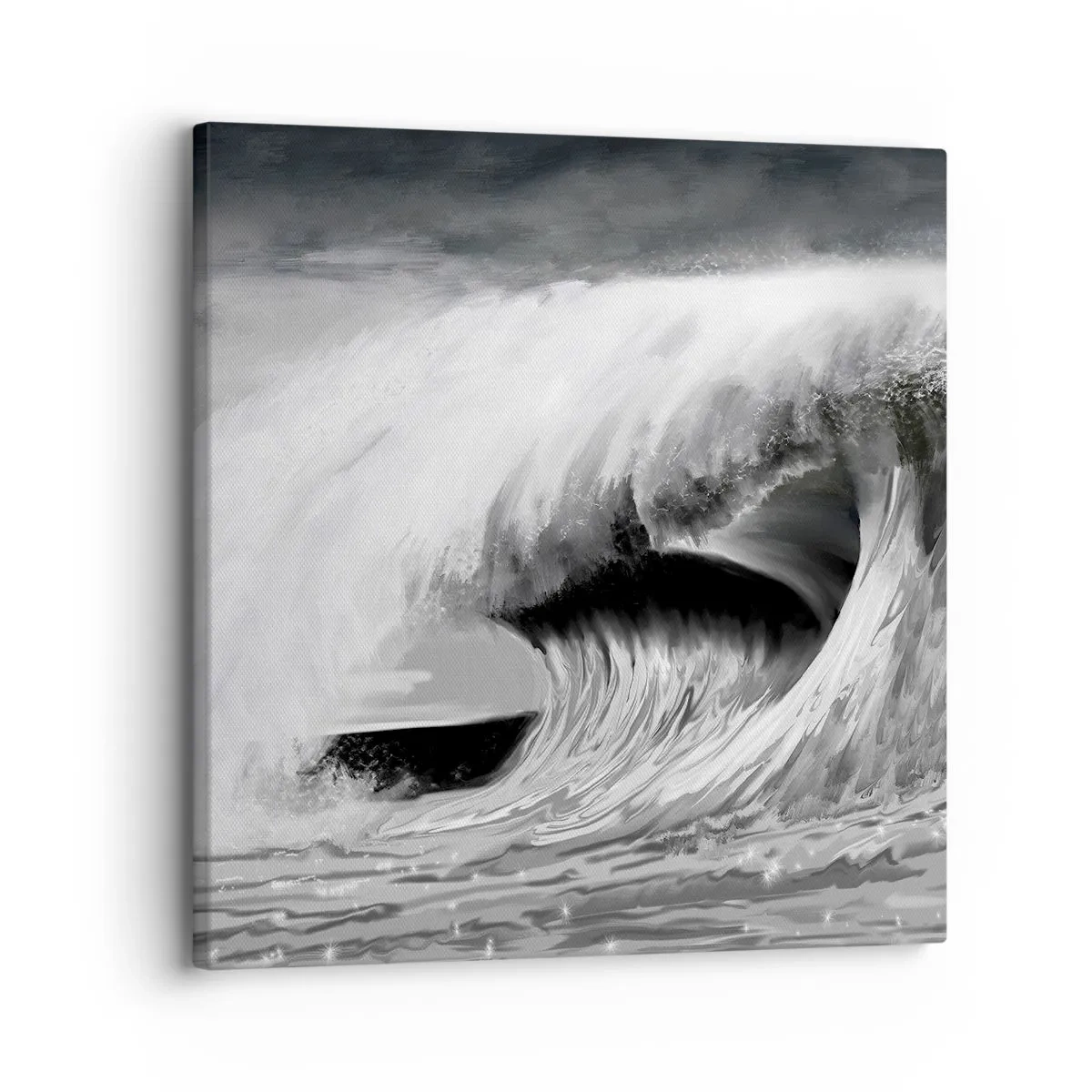 Quadro su tela - Stampe su Tela - La furia dell'oceano - 30x30 cm