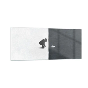 Quadro su vetro - La grande spedizione - 100x40 cm