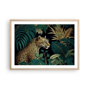 Poster in cornice rovere chiaro - Il signore della giungla - 70x50 cm