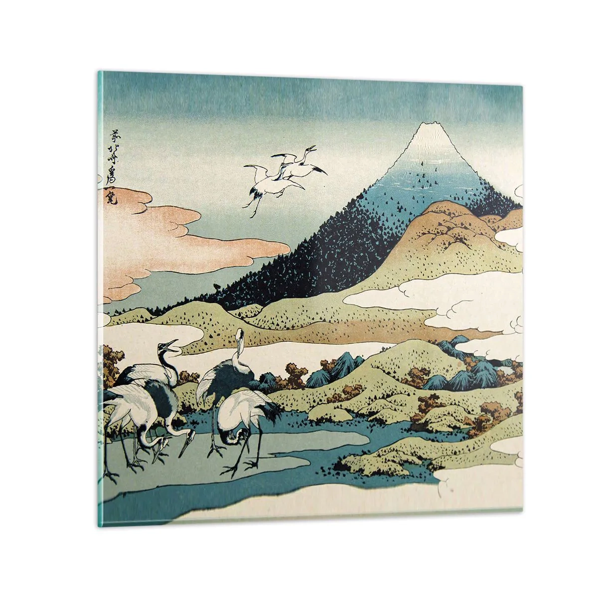 Quadro su vetro - Nello spirito giapponese - 30x30 cm