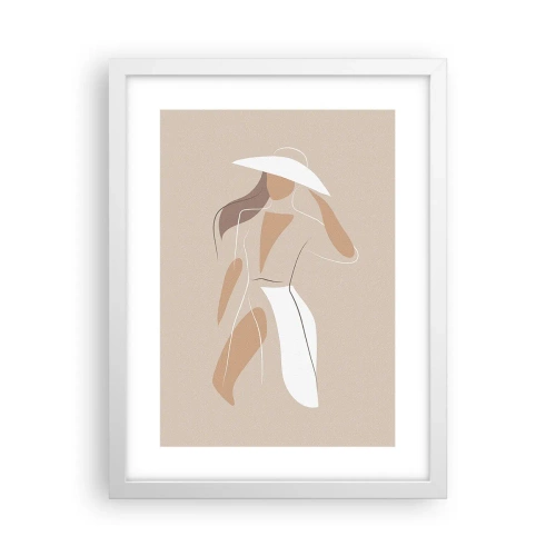 Poster in cornice bianca - La moda è un gioco - 30x40 cm