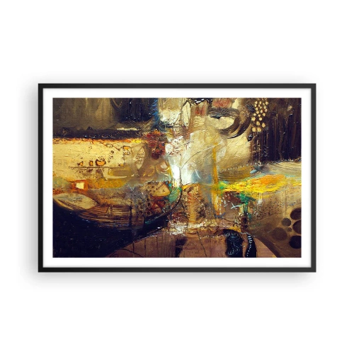 Poster in cornice nera - Freddo, più caldo, bollente - 91x61 cm