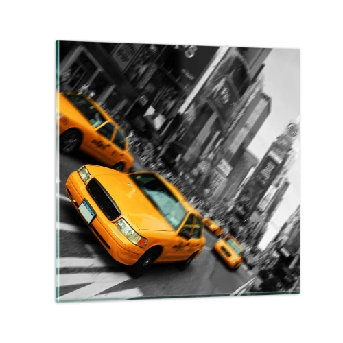 Quadro su vetro - Gocce di sole a New York - 30x30 cm
