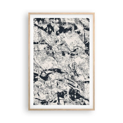 Poster in cornice rovere chiaro - La compenetrazione degli opposti - 61x91 cm