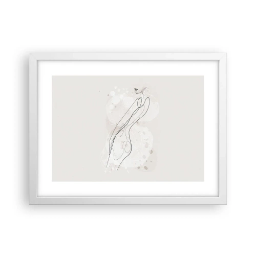 Poster in cornice bianca - Errando con lo sguardo - 40x30 cm