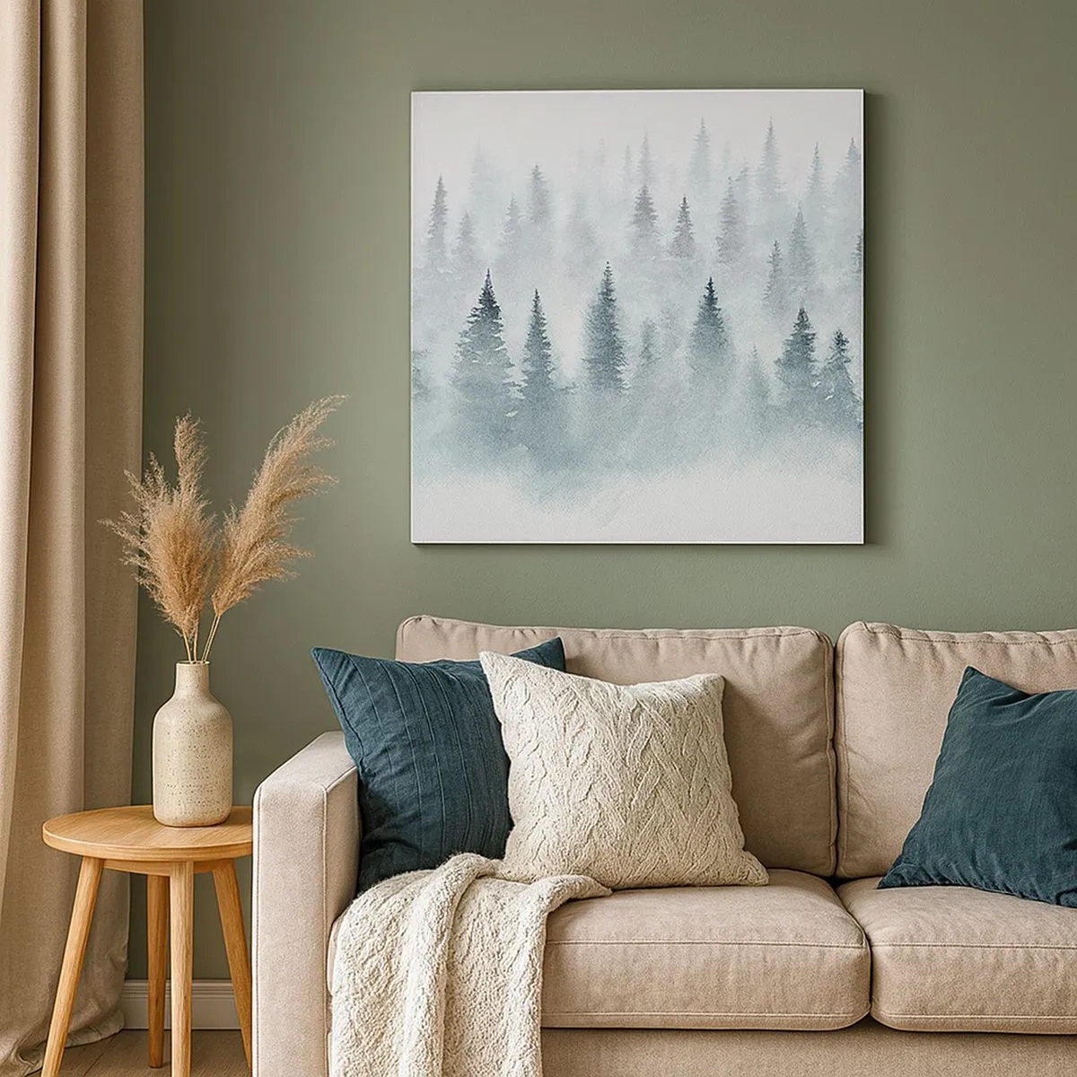 Quadro su tela - Stampe su Tela - Avvolti nella nebbia - 30x30 cm