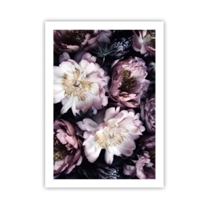 Poster - Delicati fiori di peonia in colori tenui - 50x70cm - Bouquet nel vecchio stile - Decorazione murale moderna per soggiorno e camera da letto ARTTOR